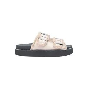 Ganni Sliders , Beige , Dames , Maat: 38 EU