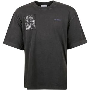 Off White, Heren, Tops, Zwart, Maat: L