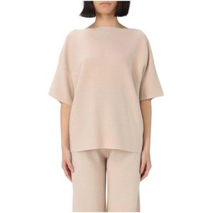 Fabiana Filippi, Dames, Truien, Roze, Maat: 2XS Viscose,