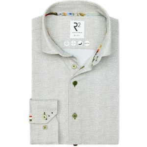 R2 Amsterdam, Heren, Overhemden, Grijs, Maat: 4XL