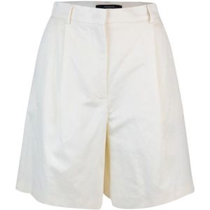 Max Mara, Dames, Korte broeken, Wit, Maat: XS Katoen,