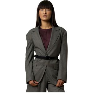 Kocca, Dames, Jassen, Grijs, Maat: L Wol,