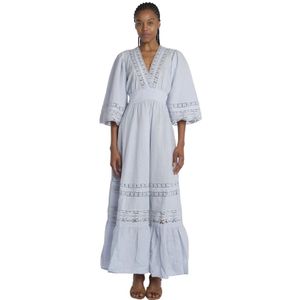 Antik Batik, Dames, Jurken, Blauw, Maat: XS Katoen,