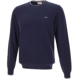 Sun68, Heren, Truien, Blauw, Maat: S