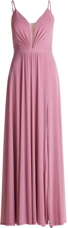 V.M. - Avondjurk - Hartvormige Hals - Materiaalmix Met Stretch - Verstelbare Bandjes