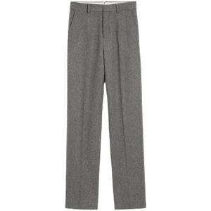 Ami Paris, Dames, Broeken, Grijs, Maat: 4XS Wol,