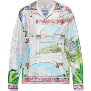 Casablanca - Zijden Overhemd - Veelkleurig - Lange Mouwen - Knoopsluiting