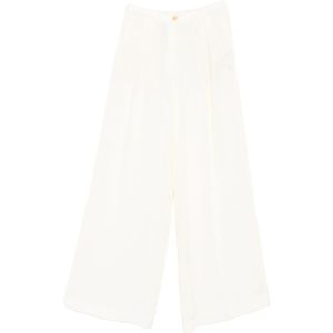 Forte Forte, Dames, Broeken, Wit, Maat: XS Katoen,