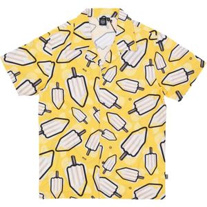 Dolly Noire, Heren, Overhemden, Geel, Maat: M Katoen,