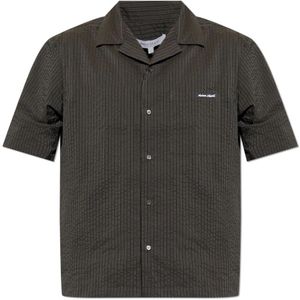 Maison Kitsuné, Heren, Overhemden, Groen, Maat: M Katoen,