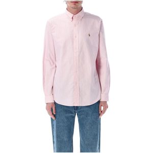 Polo Ralph Lauren, Heren, Overhemden, Roze, Maat: L Katoen,