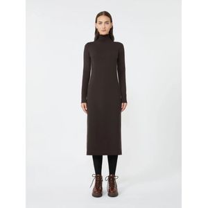 Weekend Max Mara, Dames, Jurken, Bruin, Maat: S Wol,