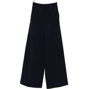 Forte Forte, Dames, Broeken, Blauw, Maat: S Katoen,