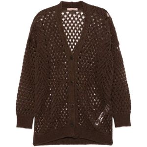 Twinset, Dames, Truien, Bruin, Maat: XS