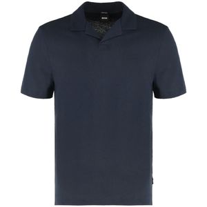 Hugo, Heren, Tops, Blauw, Maat: L Katoen,