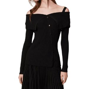 Twinset, Dames, Truien, Zwart, Maat: S Viscose,