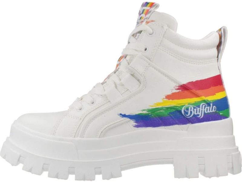 Buffalo - Aspha NC Mid - Schoen - Wit - Halfhoge Platformboot