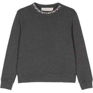 Golden Goose, Dames, Sweatshirts & Hoodies, Grijs, Maat: L Katoen,