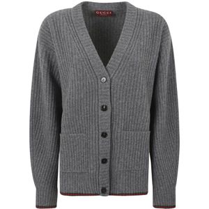 Gucci, Dames, Truien, Grijs, Maat: M Wol,
