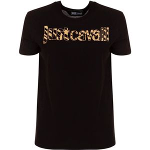 Just Cavalli, Dames, Tops, Zwart, Maat: S Katoen,
