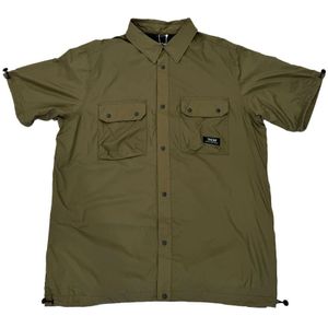 Taion, Heren, Overhemden, Groen, Maat: XS Nylon,