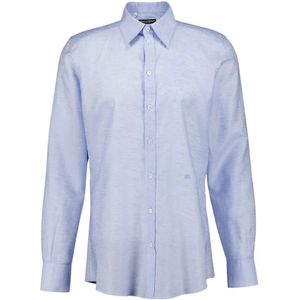 Dolce & Gabbana, Heren, Overhemden, Blauw, Maat: 2XL Katoen,
