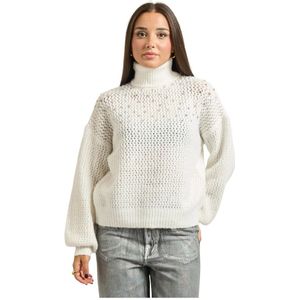 Fracomina, Dames, Truien, Wit, Maat: S Spandex,