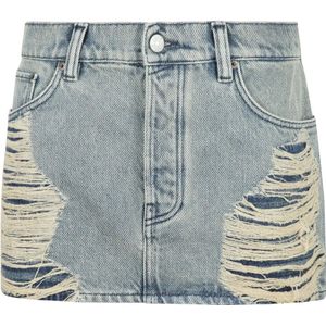Acne Studios, Dames, Rokken, Blauw, Maat: M Denim,