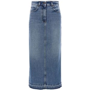 Fortela, Dames, Rokken, Blauw, Maat: W28 Katoen,