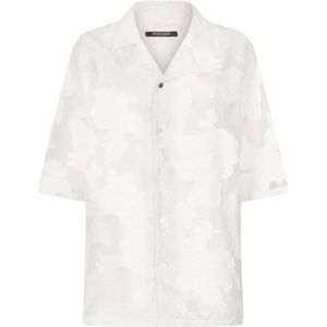 Roberto Cavalli, Heren, Overhemden, Wit, Maat: L Katoen,