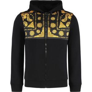 Versace, Heren, Sweatshirts & Hoodies, Zwart, Maat: M Katoen,