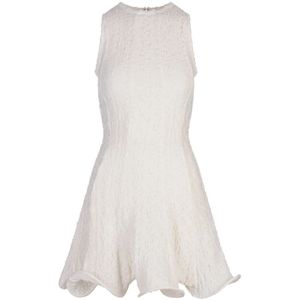 Msgm, Dames, Jurken, Wit, Maat: XS Katoen,