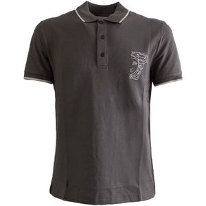 Versace, Heren, Tops, Grijs, Maat: S Katoen,