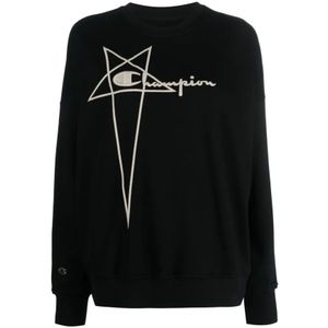 Rick Owens, Dames, Sweatshirts & Hoodies, Zwart, Maat: XS Katoen,