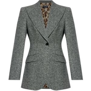 Dolce & Gabbana - Wool Blazer - Grijs - Dames
