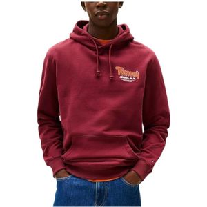 Tommy Jeans Sweatshirt  donkeroranje / wijnrood / wit