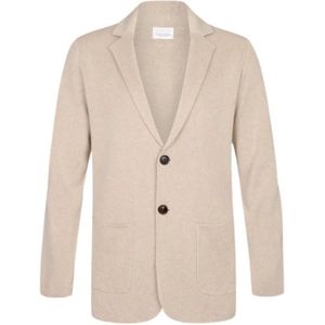 Profuomo, Heren, Jassen, Beige, Maat: M Leer,