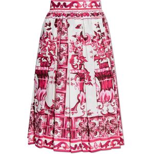 Dolce & Gabbana, Dames, Rokken, Roze, Maat: M Katoen,