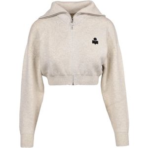 Marant étoile, Dames, Truien, Grijs, Maat: S Katoen,