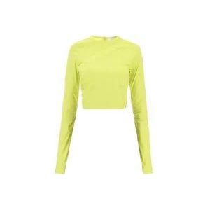 Ganni Long Sleeve Tops , Yellow , Dames , Maat: XS