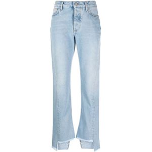 Off White, Dames, Jeans, Blauw, Maat: W25 Katoen,
