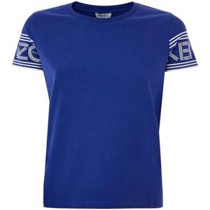 Kenzo, Dames, Tops, Blauw, Maat: 2XS Katoen,