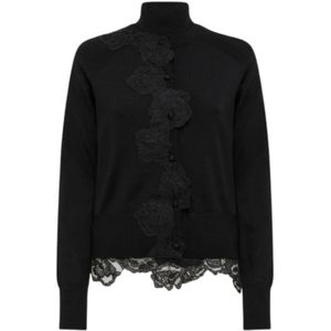 Blugirl, Dames, Truien, Zwart, Maat: L Wol,