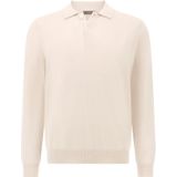 Boggi Milano - Gebreide Kasjmier Poloshirt - Beige