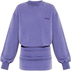 The Attico, Dames, Jurken, Paars, Maat: 2XS Katoen,