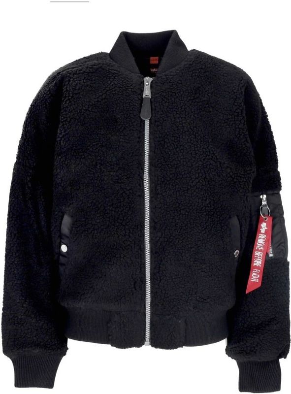 Alpha Industries - Sherpa Teddy Jas - Zwart - Heren - Polyester