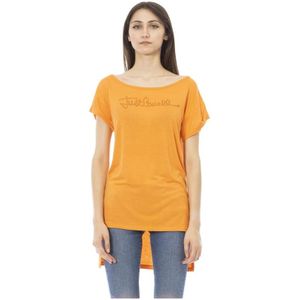 Just Cavalli, Dames, Tops, Oranje, Maat: M Katoen,