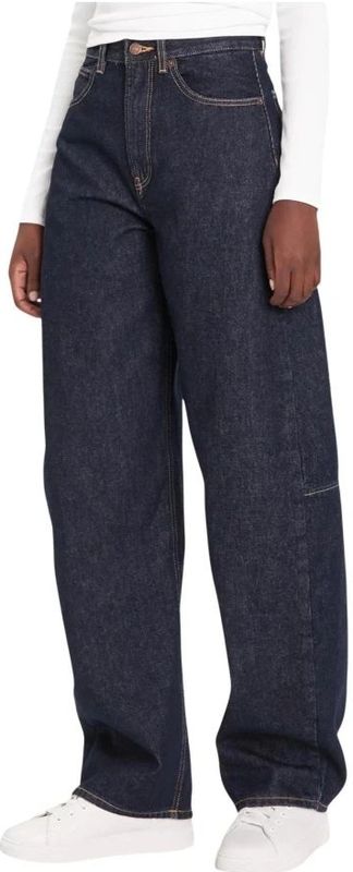 Calvin Klein - Jeans 'RESIN' - Donkerblauw - Baggy - High Waist
