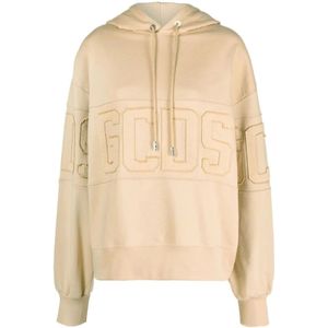 Gcds, Dames, Sweatshirts & Hoodies, Bruin, Maat: S Katoen,
