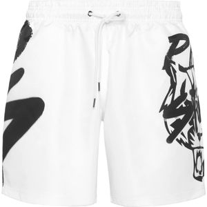 Plein Sport, Heren, Badkleding, Wit, Maat: S Nylon,